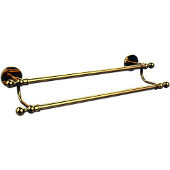  Skyline Collection 20-1/2 Inch Double Towel Bar, Polished Brass