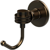  Continental Collection Robe Hook with Dotted Accents, Brushed Bronze