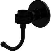  Continental Collection Robe Hook with Dotted Accents, Matte Black