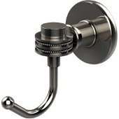  Continental Collection Robe Hook with Dotted Accents, Polished Nickel