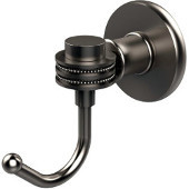  Continental Collection Robe Hook with Dotted Accents, Satin Nickel