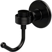  Continental Collection Robe Hook with Groovy Accents, Oil Rubbed Bronze