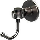  Continental Collection Robe Hook with Groovy Accents, Satin Nickel