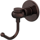  Continental Collection Robe Hook with Twist Accents, Antique Copper
