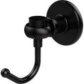  Continental Collection Robe Hook with Twist Accents, Oil Rubbed Bronze