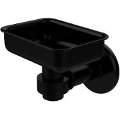  Continental Collection Wall Mounted Soap Dish Holder, Matte Black