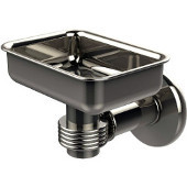  Continental Collection Wall Mounted Soap Dish Holder with Groovy Accents, Polished Nickel