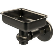  Continental Collection Wall Mounted Soap Dish Holder with Twist Accents, Antique Pewter