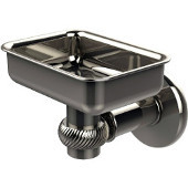  Continental Collection Wall Mounted Soap Dish Holder with Twist Accents, Polished Nickel
