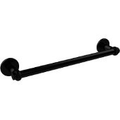  Continental Collection 38-1/2 Inch Towel Bar with Twist Detail, Matte Black