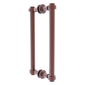  Contemporary Collection 12'' Back to Back Shower Door Pull in Antique Copper, 13-3/8'' W x 7-3/16'' D x 1-11/16'' H
