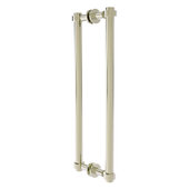  Contemporary Collection 18'' Back to Back Shower Door Pull in Polished Nickel, 19-3/8'' W x 7-3/16'' D x 1-11/16'' H