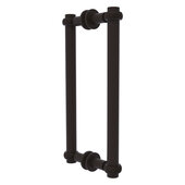  Contemporary Collection 12'' Back to Back Shower Door Pull with Twisted Accent in Oil Rubbed Bronze, 13-3/8'' W x 7-3/16'' D x 1-11/16'' H