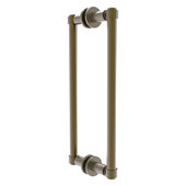 Contemporary Collection 12'' Back to Back Shower Door Pull in Antique Brass, 14-5/16'' W x 5-5/8'' D x 1-11/16'' H