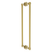  Contemporary Collection 18'' Back to Back Shower Door Pull in Satin Brass, 20-5/16'' W x 5-5/8'' D x 1-11/16'' H
