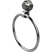  Venus Collection Towel Ring with Dotted Accent, Polished Chrome