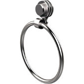  Venus Collection Towel Ring with Dotted Accent, Satin Chrome
