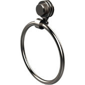  Venus Collection Towel Ring with Dotted Accent, Satin Nickel