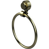  Venus Collection Towel Ring with Groovy Accent, Satin Brass