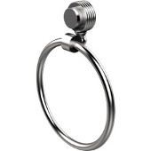  Venus Collection Towel Ring with Groovy Accent, Satin Chrome