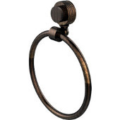  Venus Collection Towel Ring with Groovy Accent, Venetian Bronze