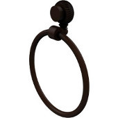  Venus Collection Towel Ring with Twist Accent, Antique Bronze