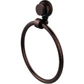  Venus Collection Towel Ring with Twist Accent, Antique Copper