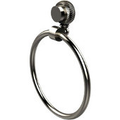  Venus Collection Towel Ring with Twist Accent, Polished Nickel
