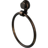  Venus Collection Towel Ring with Twist Accent, Venetian Bronze