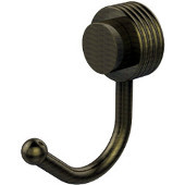  Venus Collection Robe Hook with Groovy Accents, Antique Brass