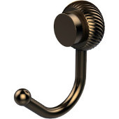  Venus Collection Robe Hook with Twisted Accents, Brushed Bronze