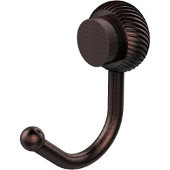 Venus Collection Robe Hook with Twisted Accents, Antique Copper