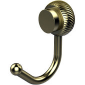  Venus Collection Robe Hook with Twisted Accents, Satin Brass