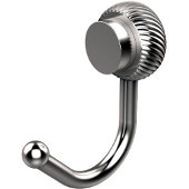  Venus Collection Robe Hook with Twisted Accents, Satin Chrome