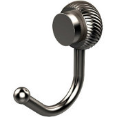  Venus Collection Robe Hook with Twisted Accents, Satin Nickel