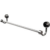  Venus Collection 18 Inch Towel Bar with Dotted Accent, Polished Chrome