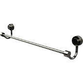  Venus Collection 18 Inch Towel Bar with Dotted Accent, Polished Nickel