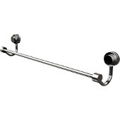  Venus Collection 18 Inch Towel Bar with Dotted Accent, Satin Chrome