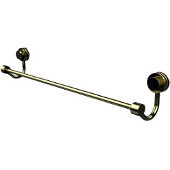  Venus Collection 24 Inch Towel Bar with Dotted Accent, Satin Brass