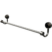  Venus Collection 24 Inch Towel Bar with Dotted Accent, Satin Nickel