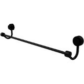  Venus Collection 30 Inch Towel Bar with Dotted Accent, Matte Black