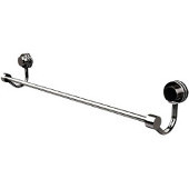  Venus Collection 30 Inch Towel Bar with Dotted Accent, Polished Chrome