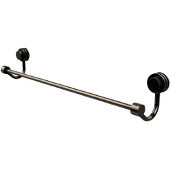  Venus Collection 30 Inch Towel Bar with Dotted Accent, Antique Pewter