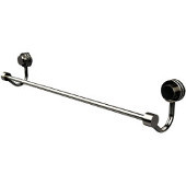  Venus Collection 30 Inch Towel Bar with Dotted Accent, Polished Nickel