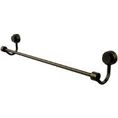  Venus Collection 18 Inch Towel Bar with Groovy Accent, Antique Brass