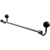  Venus Collection 18 Inch Towel Bar with Groovy Accent, Antique Pewter