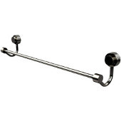  Venus Collection 18 Inch Towel Bar with Groovy Accent, Polished Nickel