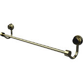  Venus Collection 18 Inch Towel Bar with Twist Accent, Satin Brass