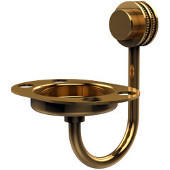  Venus Collection Wall Mounted Soap Dish with Dotted Accents, Unlacquered Brass