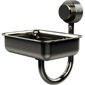 Venus Collection Wall Mounted Soap Dish with Groovy Accents, Polished Nickel